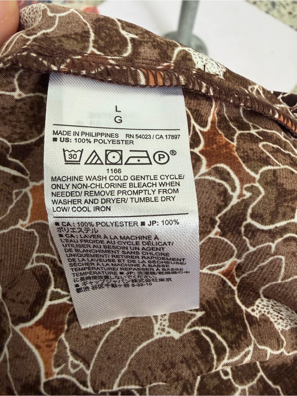 Banana Republic Brown & Rust Floral Sleeveless Top - Picture 4 of 4